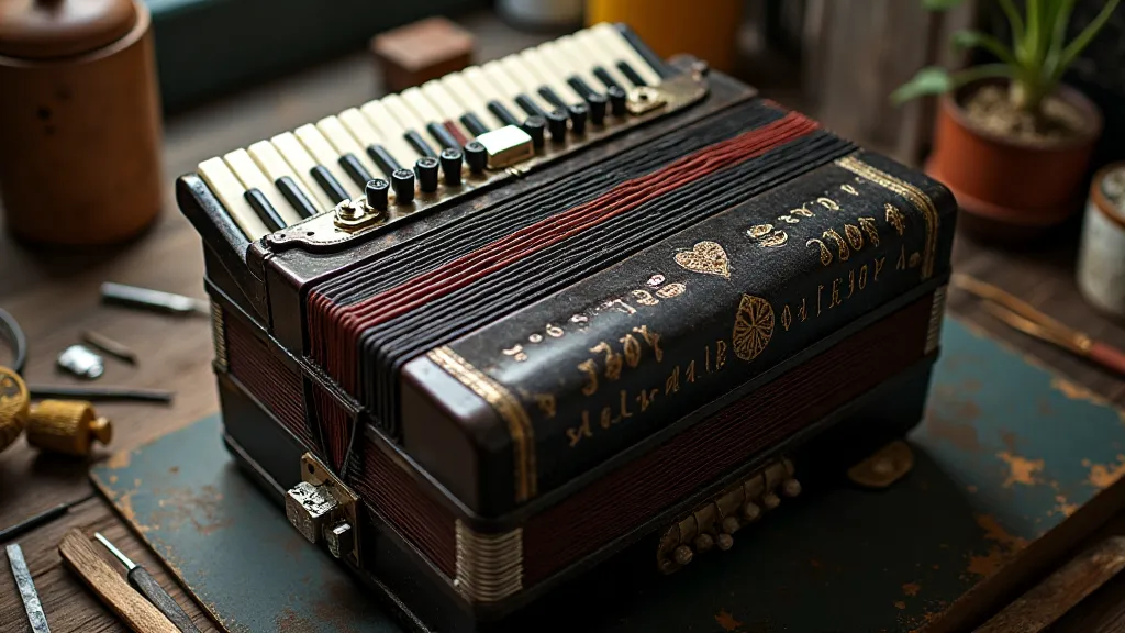 Antique accordion restoration process