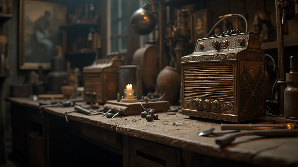 Vintage accordion restoration workshop