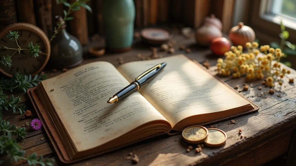 Birdwatching journal on desk