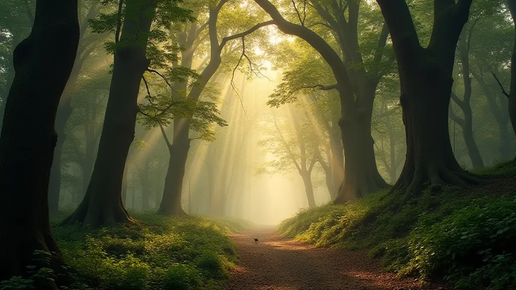 Tranquil forest scene
