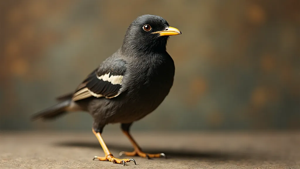 Vintage photograph of a European Starling
